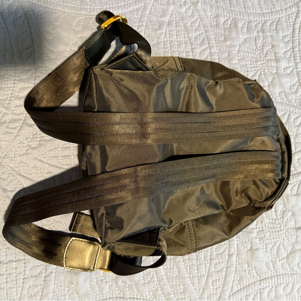 Marc Jacobs black nylon mini Backpack with Gold Accents like new - Picture 7 of 8